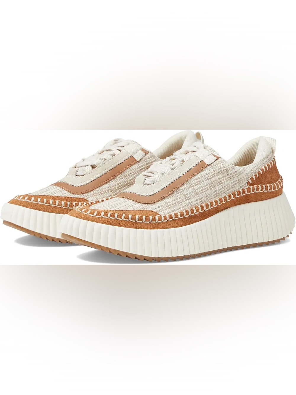 Dolce Vita Dolen Sneakers in Brown Multi Woven, size 7.5